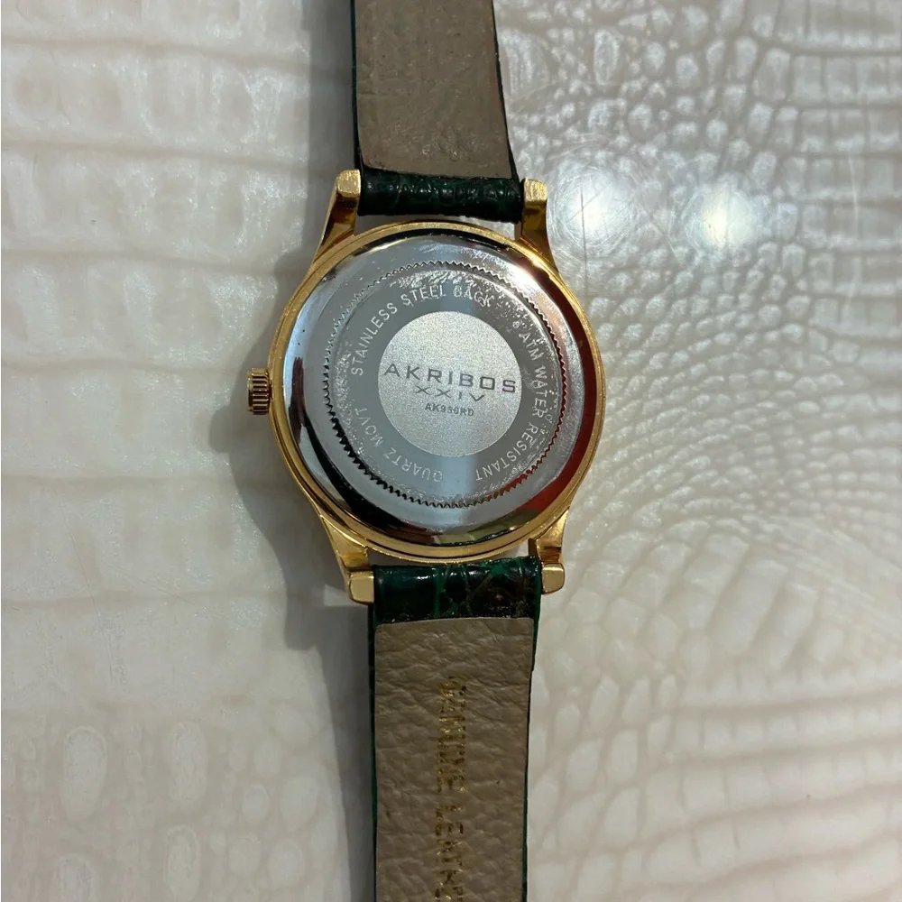 Akribos  Gold color Watch